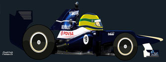 Bruno Senna by Muneta & Cerracín - Williams FW34 - Renault V8