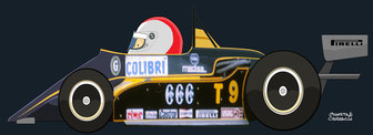 Johnny Cecotto by Muneta & Cerracín - Toleman TG183B