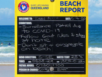 Corona virus beach report