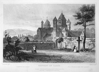 Abteikirche um 1832, Stich nach William Tombleson (* 1795; † um 1846)