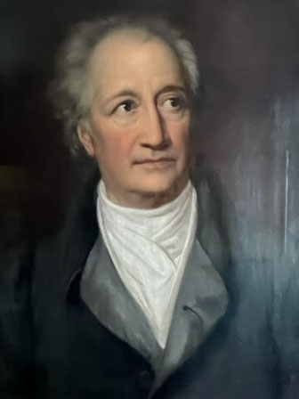 Johann Wolfgang von Goethe (Foto vom Gemälde im Goethe-Haus)