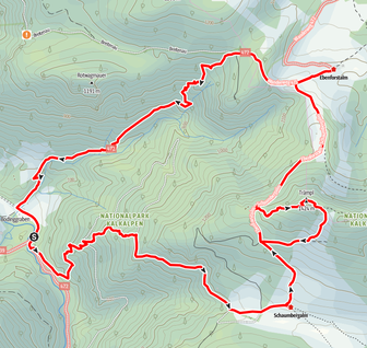 Trämpl, Schaumbergalm, Ebenforstalm, Nationalparkregion, Bodinggraben, Jagahäusl Bodinggraben, Wandern, Oberösterreich