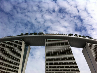 Marina Bay Sands Hotelの裏