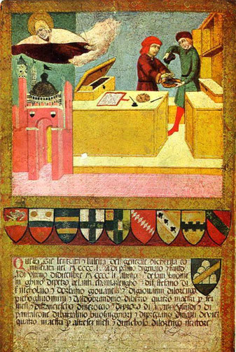 Sano di Pietro- biccherna, protection de Sienne.