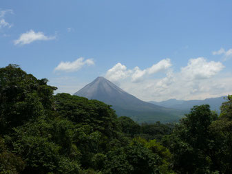 Arenal Volcano view from the hanging bridges