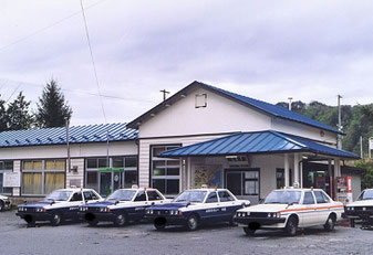 震災前の鵜住居駅(1990年撮影)
