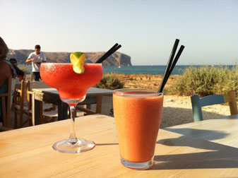 Cocktails op het strand in Javea