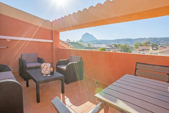 Views from the terrace in Atico Milan, Javea