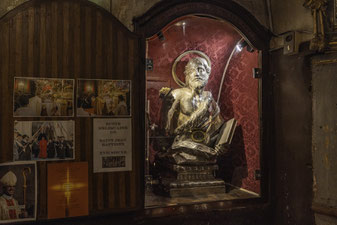 Bild: Büste Jean-Baptiste in der Cathédrale Notre-Dame-de-l’Assomption d’Entrevaux