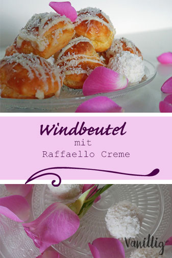 windbeutel, Raffaello, Raffaello creme, Dessert, Nachtisch, Rezept, Creme