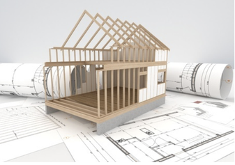 Plans d'architecte d'une demande de permis d'urbanisme