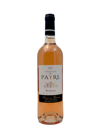 Chateau du Payre rosé, vins terra vitis Bordeaux, rosé pale