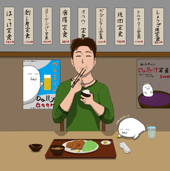 定食屋イラスト