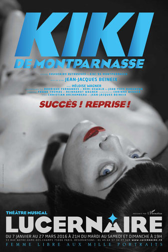 kiki, montparnasse, jean-jacques beneix, reinhardt wagner, frank thomas, affiche, lucernaire,