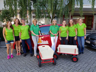 von links nach rechts: Susanne Schmitz, Heike Greis, Frank Gräfedünkel, Hedwig Linnemann, Petra Zielke, Melanie Langen, Nina Wessalowski, Antje Jakobs