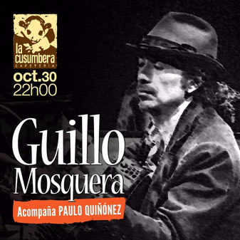 Guillo Mosquera trae lo mejor de su repertorio a La Cusumbera, junto a Paulo Quiñónez.