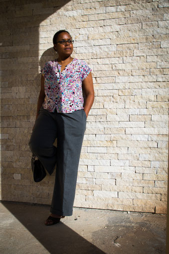 pantalon large HS modes et travaux/ top maya, les cousettes