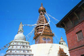 Swayambhunath - auch Tempel der Affen genannt