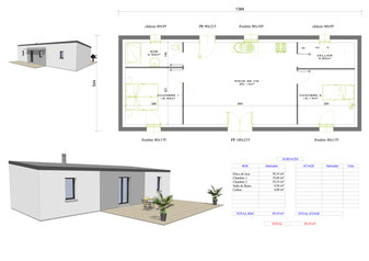 Votre Plan Maison Plain Pied 2 Chambres Envie Du Constructeur Maison