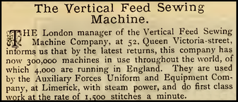 300.000 machines in use ............................. March 1885