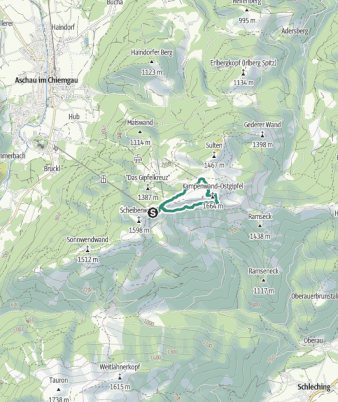 Tour 19 <> Kampenwandbahn - Kampenwand-Ostgipfel - Steinlingalm