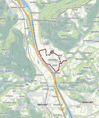 Tour 8 <> Erl - Blaue Quelle - Trockenbachfall