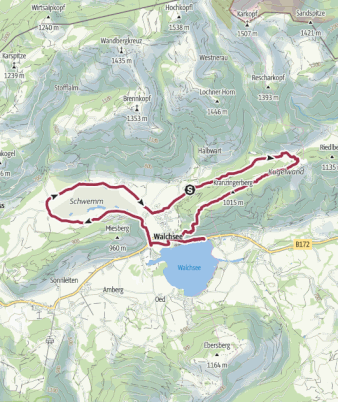 Tour 41 <> Walchsee - Harauer Spitze - Schwemm