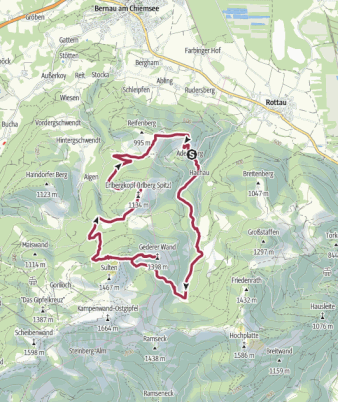 Tour 35 <> Adersberg - Gederer Wand - Erlbergkopf