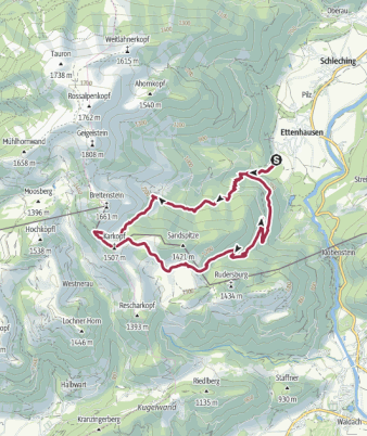 Tour 39 <> Ettenhausen - Karkopf - Karalm