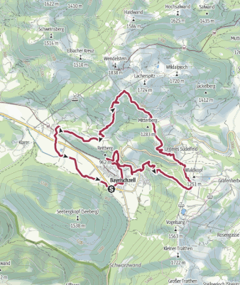 Tour W33 <> Bayrischzell - Sudelfeld - Wendelsteiner Almen