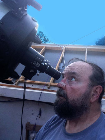 Looking through the telescope