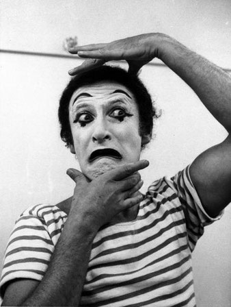 Mime artist Marcel Marceau