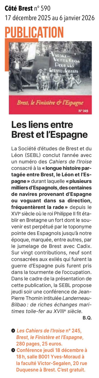 Côté Brest n° 590, 17 décembre 2025