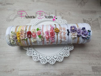 Nylon Haarbänder mit Blumen