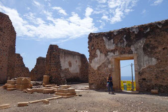 Wandering around the ruins of the cathedral
