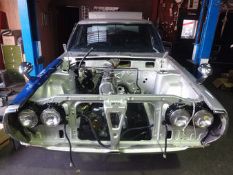 GC110ケンメリ　エンジンルーム塗装