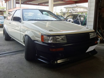 AE86 4AG タペットカバー塗装