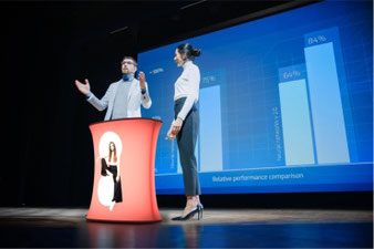 Mobile und modulare Falt-Messetheke ISObar