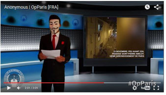 "Originalvideo" Anonymous Frankreich. Screenshot Helga Karl 17.11.2015