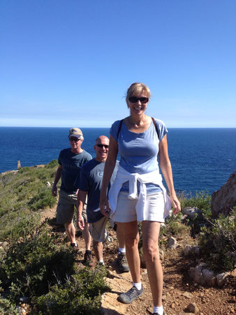 Several marked hiking trails along the coast connect to inland villages