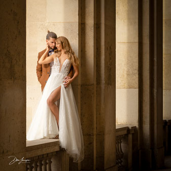 couple danseurs; mariés; séance photo mariage; paris