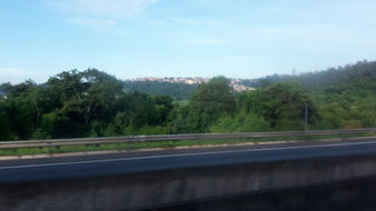 Erster Blick auf Brasilien aus dem Bus nach Leme