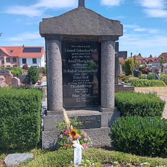 Grab von Dr. Rudolf Wolf