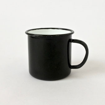 黒い琺瑯のマグ｜Black Enamel Mug