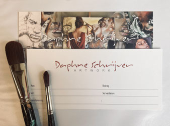 Feestelijke cadeaubon voor een onvergetelijke creatieve workshop, unieke portrettekening of indrukwekkend kunstwerk