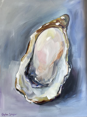 Schilderij van een oester opvallend betaalbaar geprijsd voor een uniek kunstwerk dat perfect past in de keuken, eethoek of woonkamer