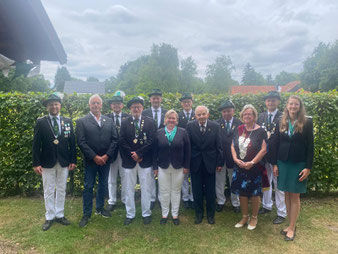 Jubilare: 25 Jahre bzw. 50 Jahre Mitglied im Schützenverein 