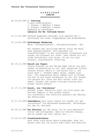 Chronik 1989/90 - Seite 1