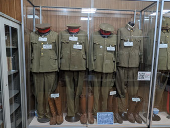 軍服（防衛館展示資料より）