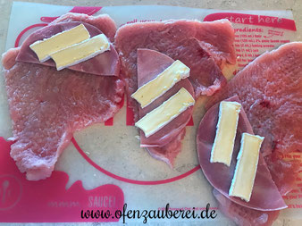 Cordon Bleu mit Kartoffel-Wedges auf dem Zauberstein und der Ofenhexe oder dem Ofenzauberer von Pampered Chef im Onlineshop bestellen